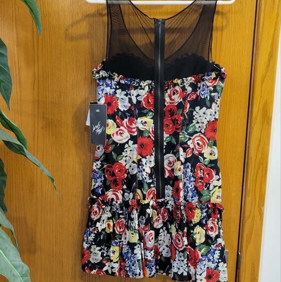 NWT JILL STUART Floral Mesh Dress - Picture 8 of 14